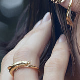 SHARK RING IN YELLOW GOLD