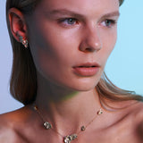 VIOLA CANADENSIS MULTI LEAF NECKLACE IN YELLOW GOLD WITH DIAMOND