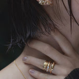 PANTHER RING IN YELLOW GOLD