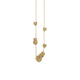 VIOLA CANADENSIS MULTI LEAF NECKLACE IN YELLOW GOLD WITH DIAMOND