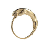 PANTHER RING IN YELLOW GOLD