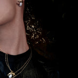 VAQUITA EARRING IN YELLOW GOLD WITH SOUTH SEA PEARL