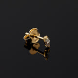CONNECTION MINI EAR STUD IN YELLOW GOLD WITH MARQUISE DIAMOND
