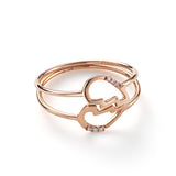 DELICATE FRIENDSHIP RING IN ROSE GOLD