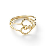 DELICATE FRIENDSHIP RING IN YELLOW GOLD