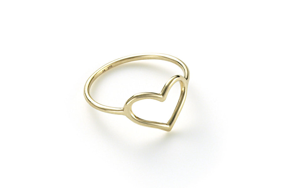 Infinity Yellow Gold Heart Ring | SEHGAL GOLD ORNAMENTS PVT. LTD.
