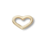 DELICATE HEART STUD IN YELLOW GOLD