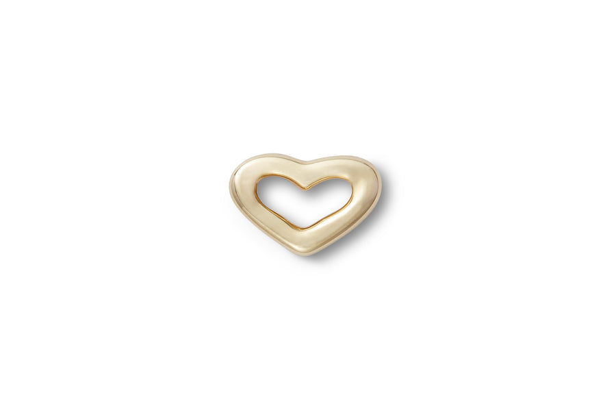 Mini Single Delicate Gold Heart Ear Stud