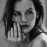 VIOLA CANADENSIS SINGLE LEAF RING YELLOW GOLD